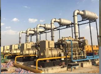 भारत 5×1000kW प्राकृतिक गैस जेनसेट और गैस इंजीनियरिंग द्वारा संचालित कंप्रेसर सेट के 4 सेट